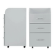 Мобильная тумба Activeshop Kombi 155327, серая 5904399 фото 4
