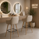 Scaun &icirc;nalt Mobhaus Tahira Beige/Beech, 53 x 54 x 116 cm 5326762 foto 3