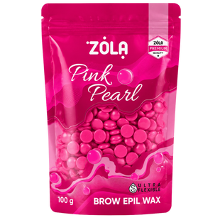 Ceară granulată Brow Epil Wax Pink Pearl ZOLA 100 g ZOLAWAX100 foto
