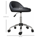 Taburet profesional cu spătar HomCom 503-026V00BK, negru/argintiu 5883978 foto 2