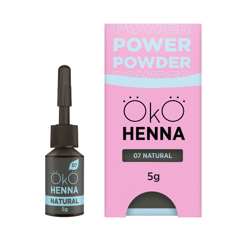 Henna pentru vopsirea sprâncenelor OKO Power Powder #07 Natural HENNA07.5 foto