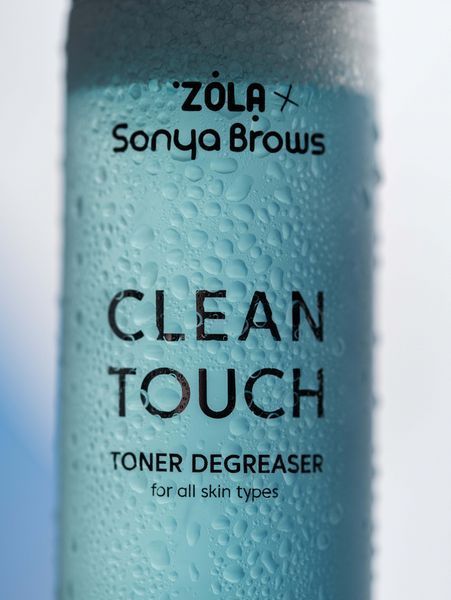 Тонер-обезжириватель ZOLA x Sonya Brows Clean Touch, 150 мл TONZOLA фото