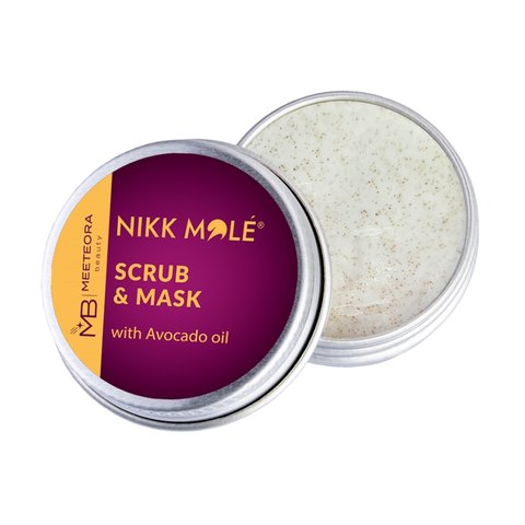 Scrub-masca Nikk Mole pentru sprâncene cu ulei de avocado SCRUB foto