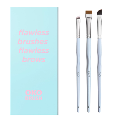 Set de pensule pentru sprâncene OKO "Flawless Brushes Flawless Brows" SetBrush01 foto