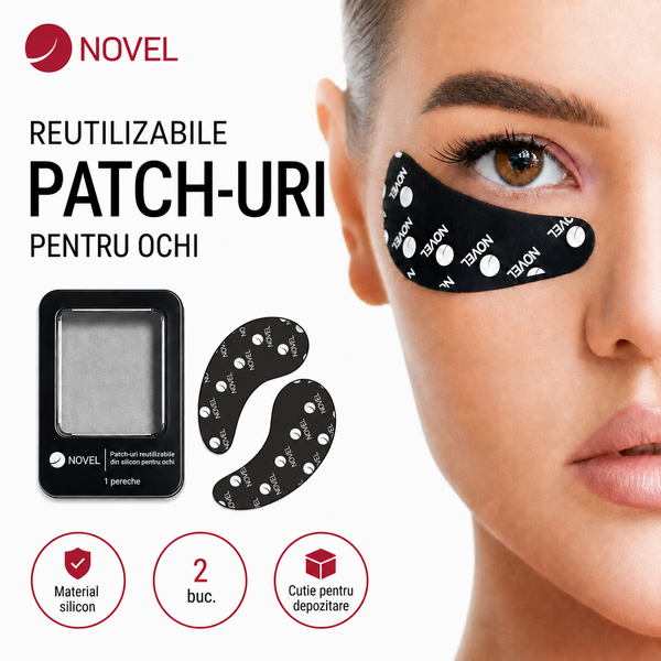 Patch-uri din silicon reutilizabile pentru ochi Novel PATCHNOVEL foto