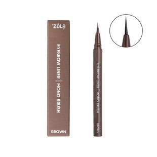 Liner pentru spr&acirc;ncene cu aplicator fin ZOLA (Brown) 89654 foto