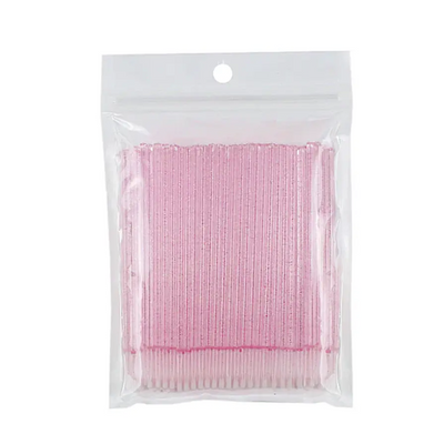 Microbrush Roz cu sclipici, mărimea S 100 buc. MBROZP foto