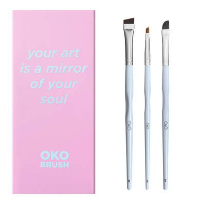 Set pensule pentru sprâncene OKO "Your Art is a Mirror of Your Soul" SetBrush02 foto