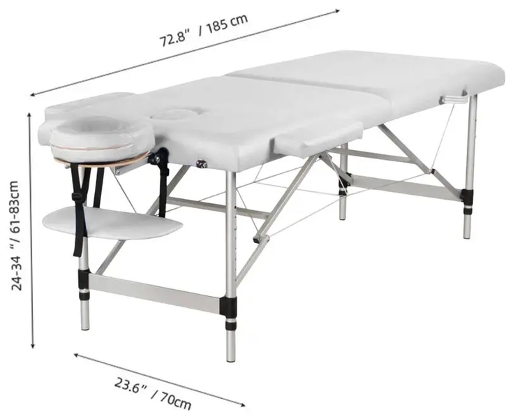 Masa pentru masaj SMDFit BM2723-1.2.3 PVC-16 (White) BM2723 foto