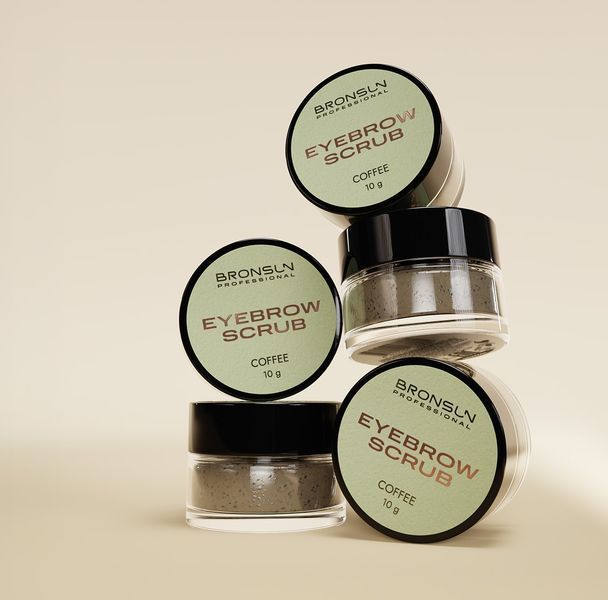 Scrub de cafea pentru spr&acirc;ncene Bronsun, 10 g SCRUBBR foto